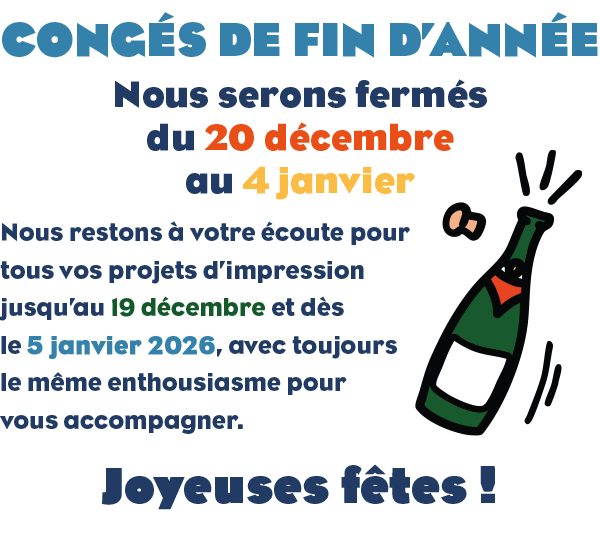 congés fêtes 2025-2026
