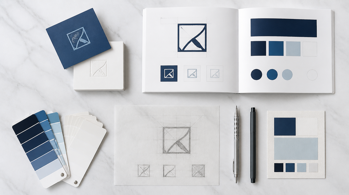 Création d'identité visuelle professionnelle : charte graphique, palette couleurs et logo sur mesure à Marseille
